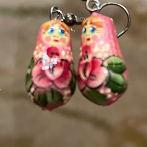 Matryoshka hand-made Earrings NWOT